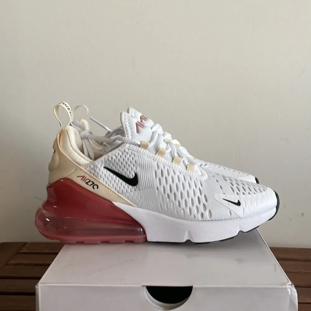 Nike Air Max 270 White Pale Ivory US Women Size 6.5/UK 4/EU 37.5(AH6789-123)